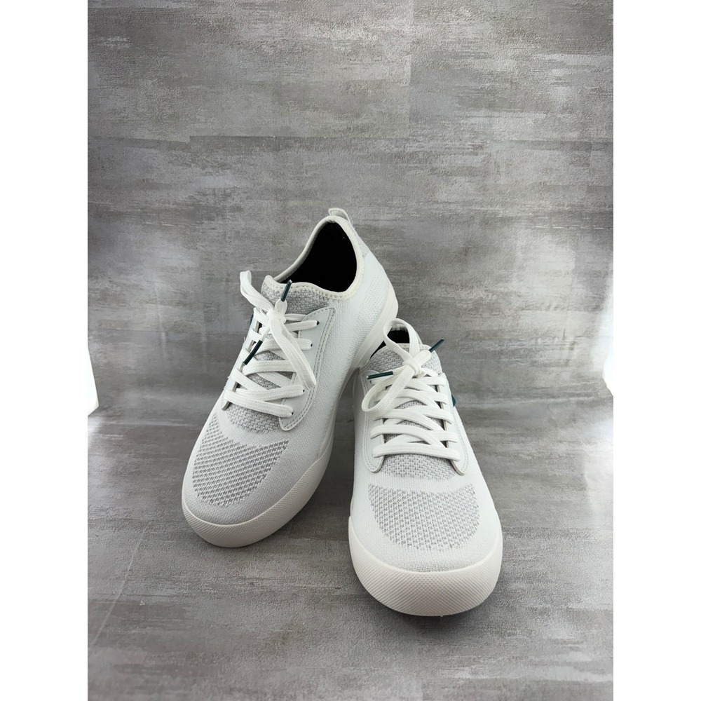 Vessi Weekend White Knit Low Top Sneakers Mens 8 Womens 9